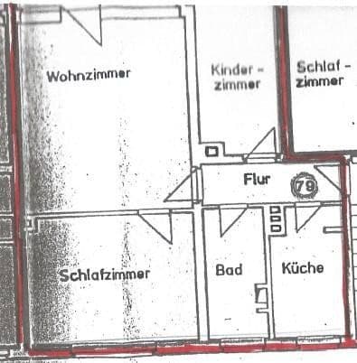 3 bedroom flat to rent, 67 m², Mergendorfer Weg 42, Riesa, Saxony 3 bedroom flat to rent, 67 m², Mergendorfer Weg 42, Riesa, Saxony