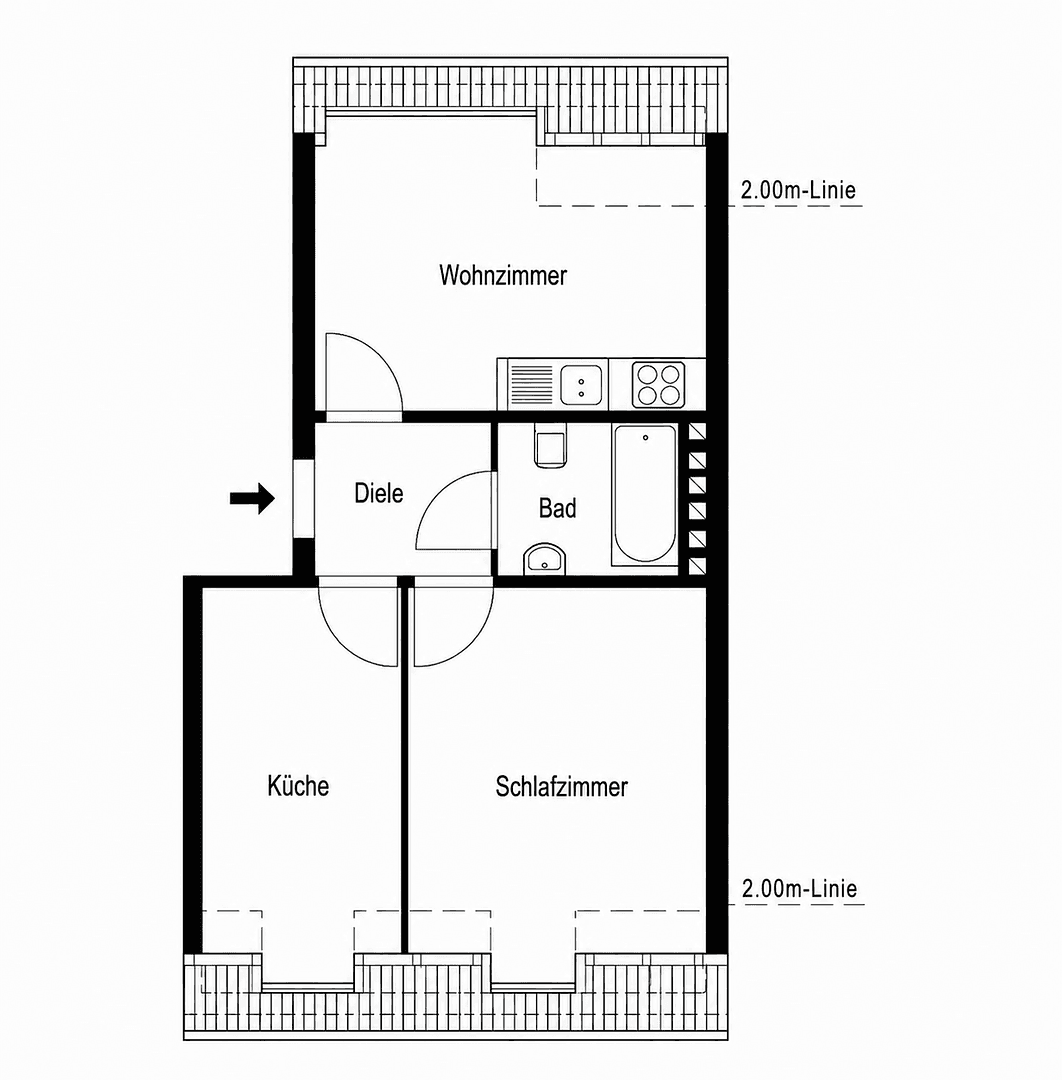 1 bedroom with open-plan kitchen flat to rent, 43 m², Fliederstraße 27, Marl, North Rhine-Westphalia 1 bedroom with open-plan kitchen flat to rent, 43 m², Fliederstraße 27, Marl, North Rhine-Westphalia