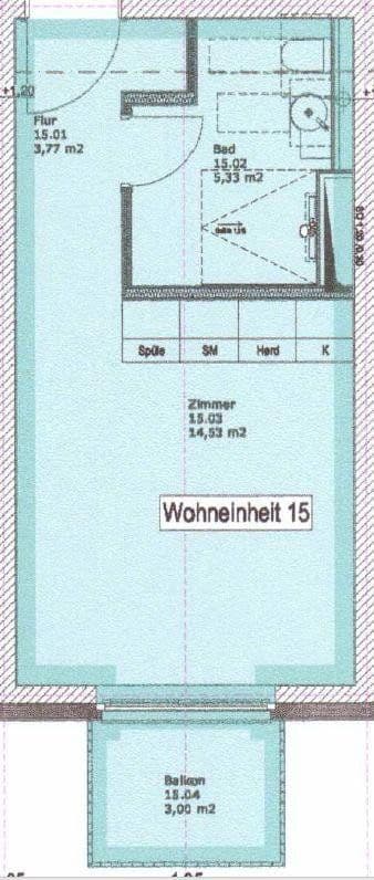 1 bedroom flat to rent, 26 m², Habichtstraße 37, Hamburg, Hamburg 1 bedroom flat to rent, 26 m², Habichtstraße 37, Hamburg, Hamburg