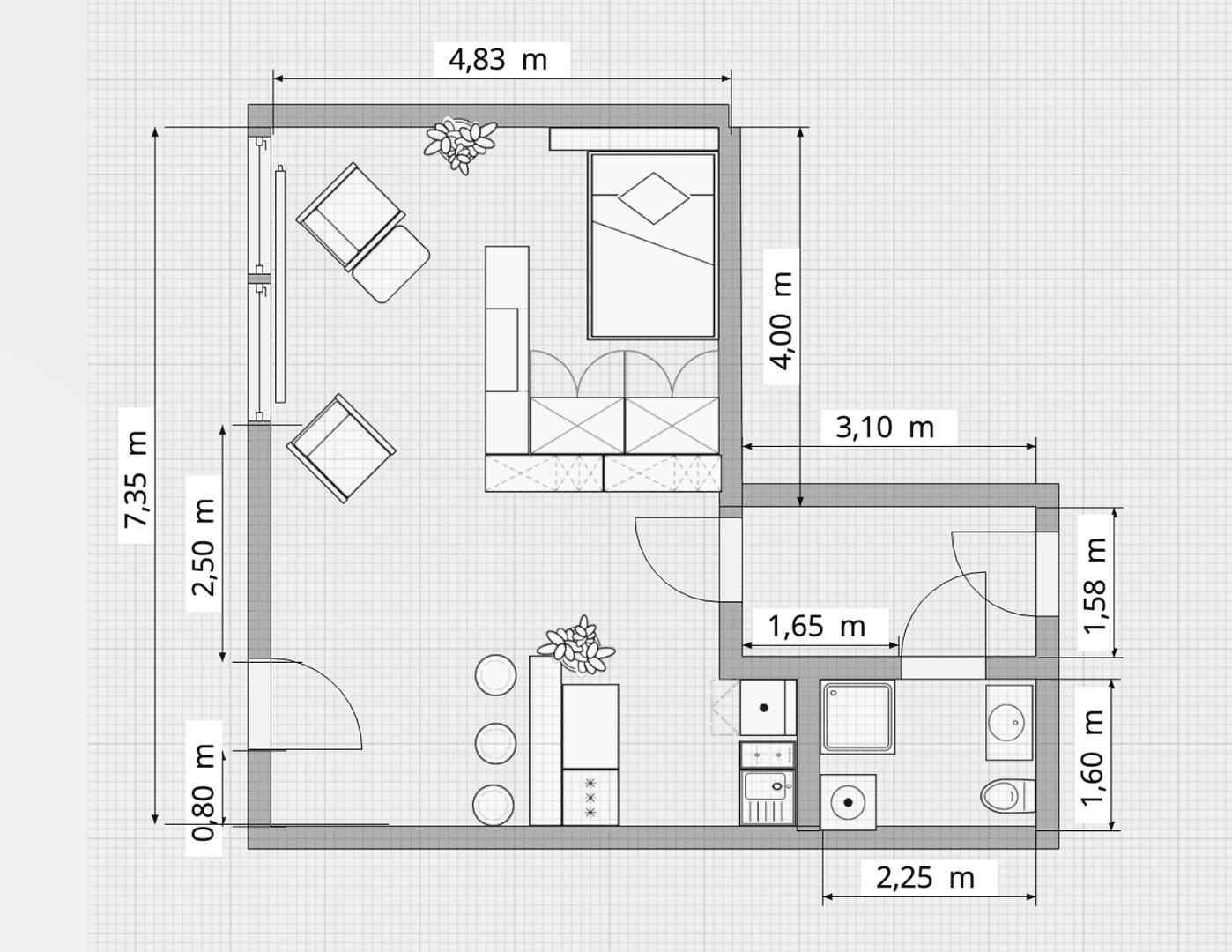 1 bedroom flat to rent, 59 m², Bremen, Bremen 1 bedroom flat to rent, 59 m², Bremen, Bremen