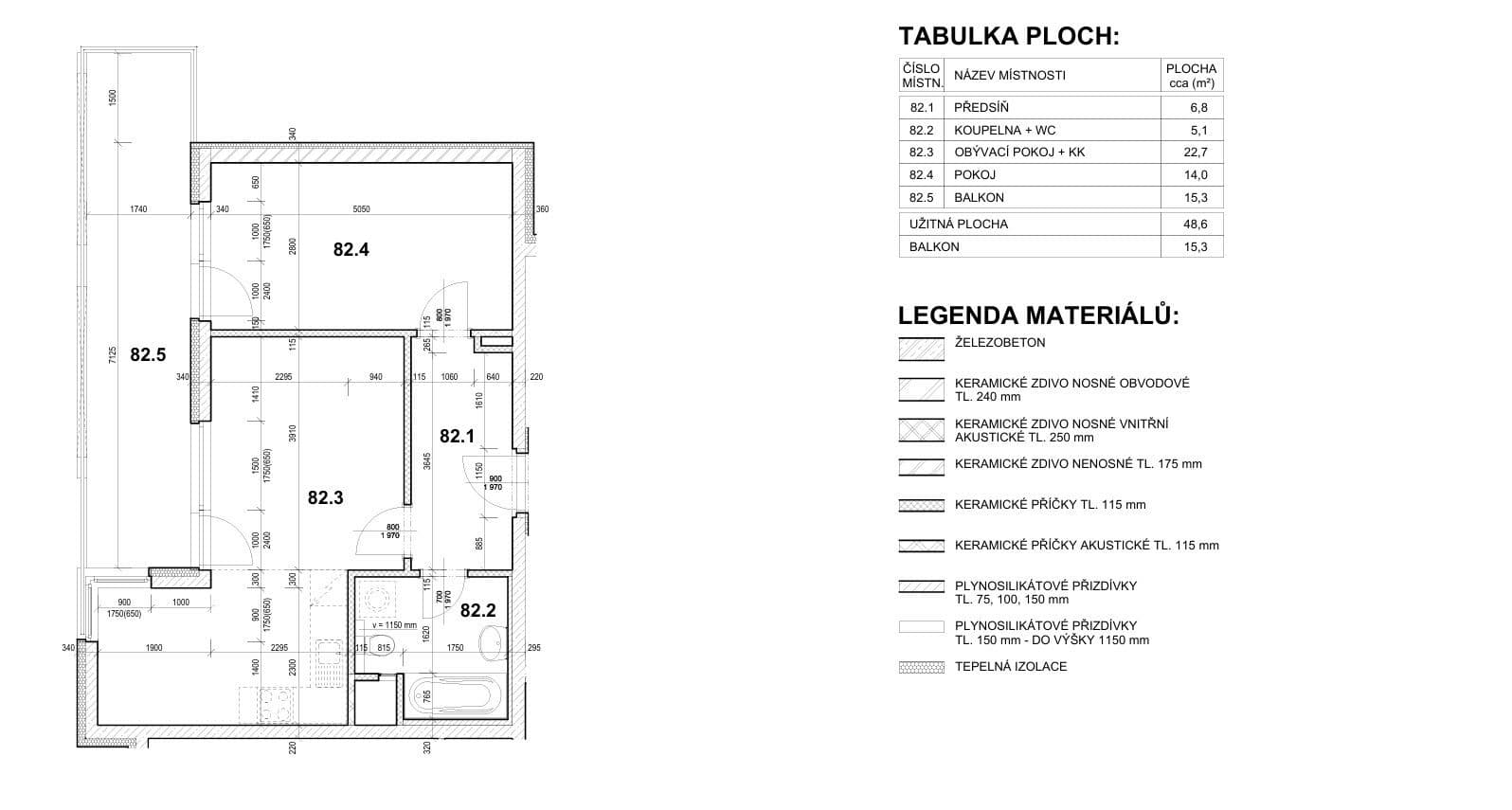 1 bedroom with open-plan kitchen flat for sale, 61 m², Pavla Beneše, Prague, Prague 1 bedroom with open-plan kitchen flat for sale, 61 m², Pavla Beneše, Prague, Prague