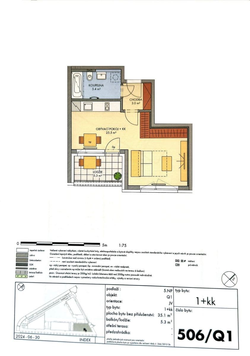 1 bedroom with open-plan kitchen flat for sale, 40 m², Gollové, Prague, Prague 1 bedroom with open-plan kitchen flat for sale, 40 m², Gollové, Prague, Prague