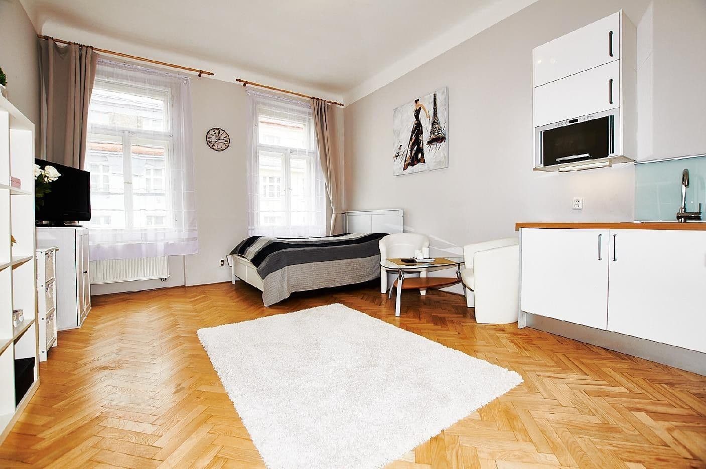Studio flat to rent, 30 m², Kubelíkova, Prague, Prague Studio flat to rent, 30 m², Kubelíkova, Prague, Prague