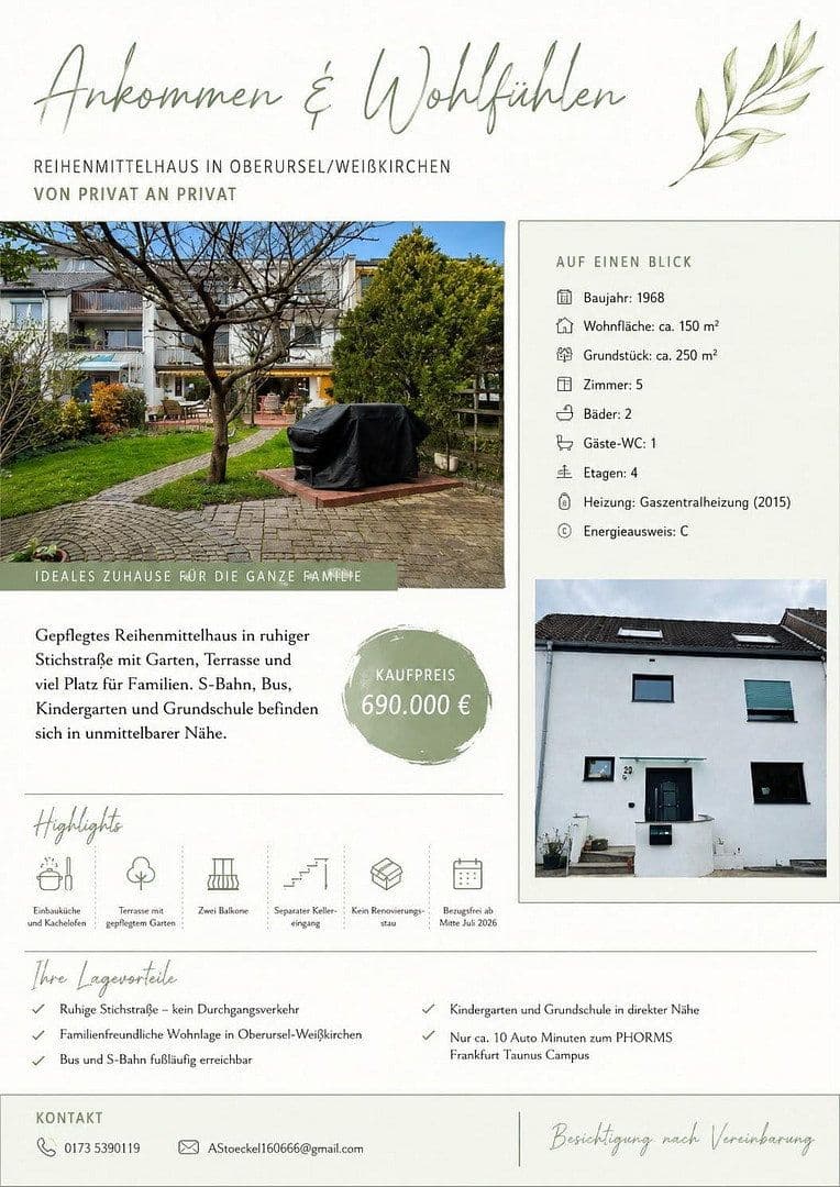 house for sale, 155 m², Taunusstraße 85a, Oberursel (Taunus), Hesse house for sale, 155 m², Taunusstraße 85a, Oberursel (Taunus), Hesse