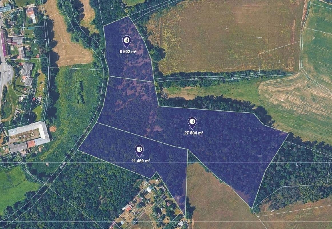 plot for sale, 48,389 m², Bojanovice, Středočeský Region plot for sale, 48,389 m², Bojanovice, Středočeský Region
