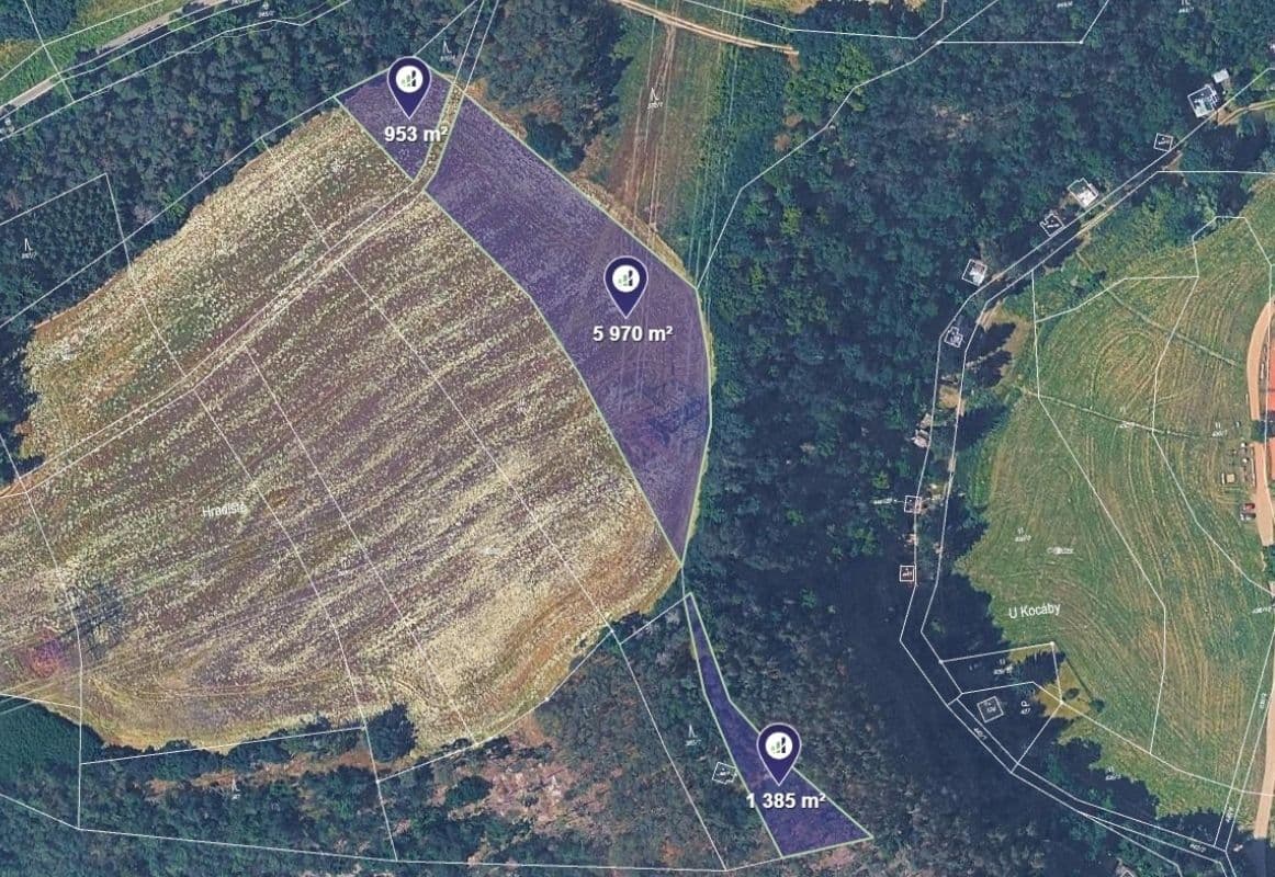 plot for sale, 8,308 m², Bratřínov, Středočeský Region plot for sale, 8,308 m², Bratřínov, Středočeský Region