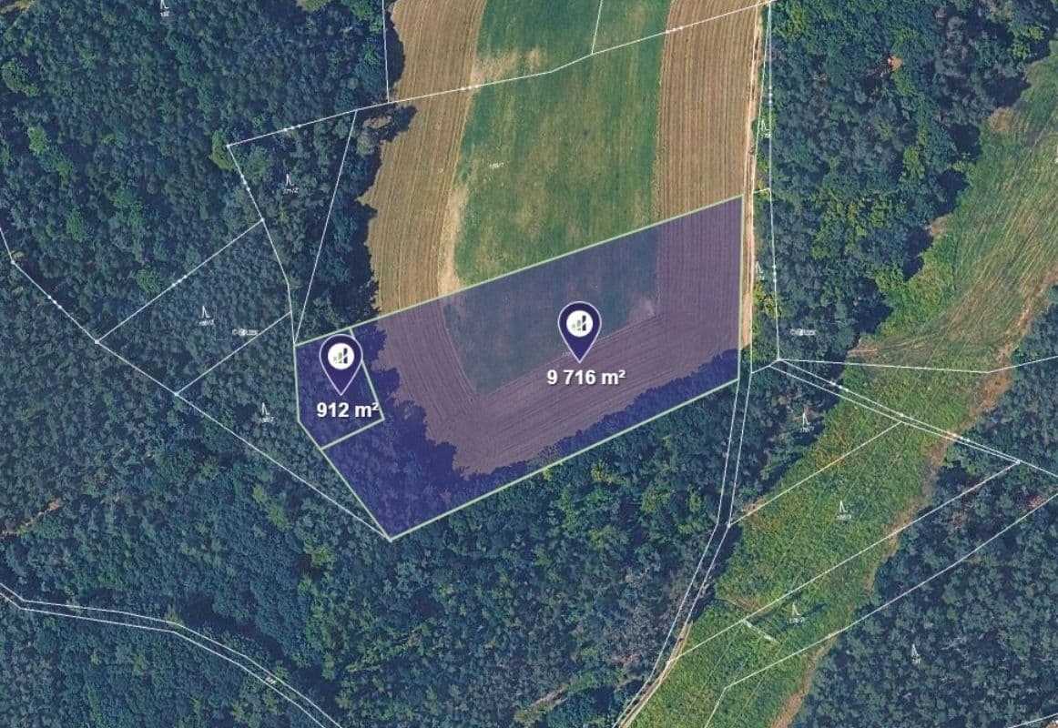 plot for sale, 10,628 m², Bratřínov, Středočeský Region plot for sale, 10,628 m², Bratřínov, Středočeský Region