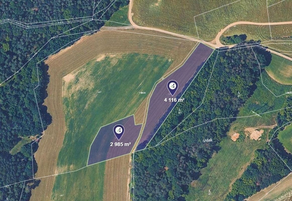 plot for sale, 7,101 m², Bojanovice, Středočeský Region plot for sale, 7,101 m², Bojanovice, Středočeský Region