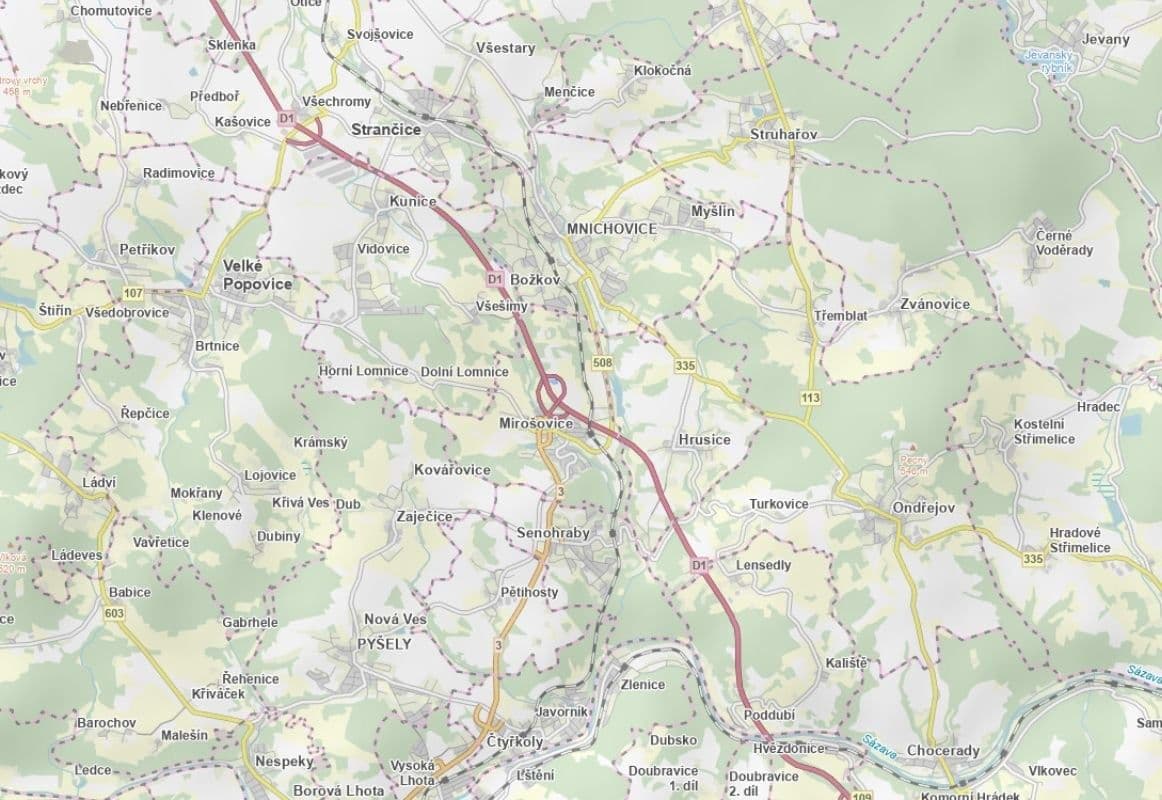 plot for sale, 6,099 m², Mirošovice, Středočeský Region plot for sale, 6,099 m², Mirošovice, Středočeský Region