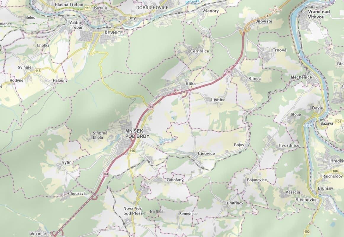 plot for sale, 10,934 m², Mníšek pod Brdy, Středočeský Region plot for sale, 10,934 m², Mníšek pod Brdy, Středočeský Region