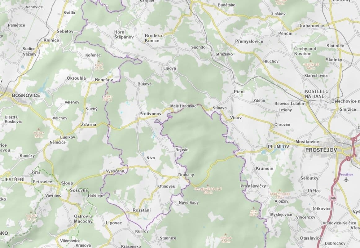 plot for sale, 1,136 m², Protivanov, Olomoucký Region plot for sale, 1,136 m², Protivanov, Olomoucký Region