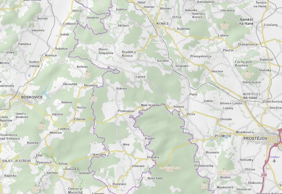 plot for sale, 1,639 m², Protivanov, Olomoucký Region plot for sale, 1,639 m², Protivanov, Olomoucký Region