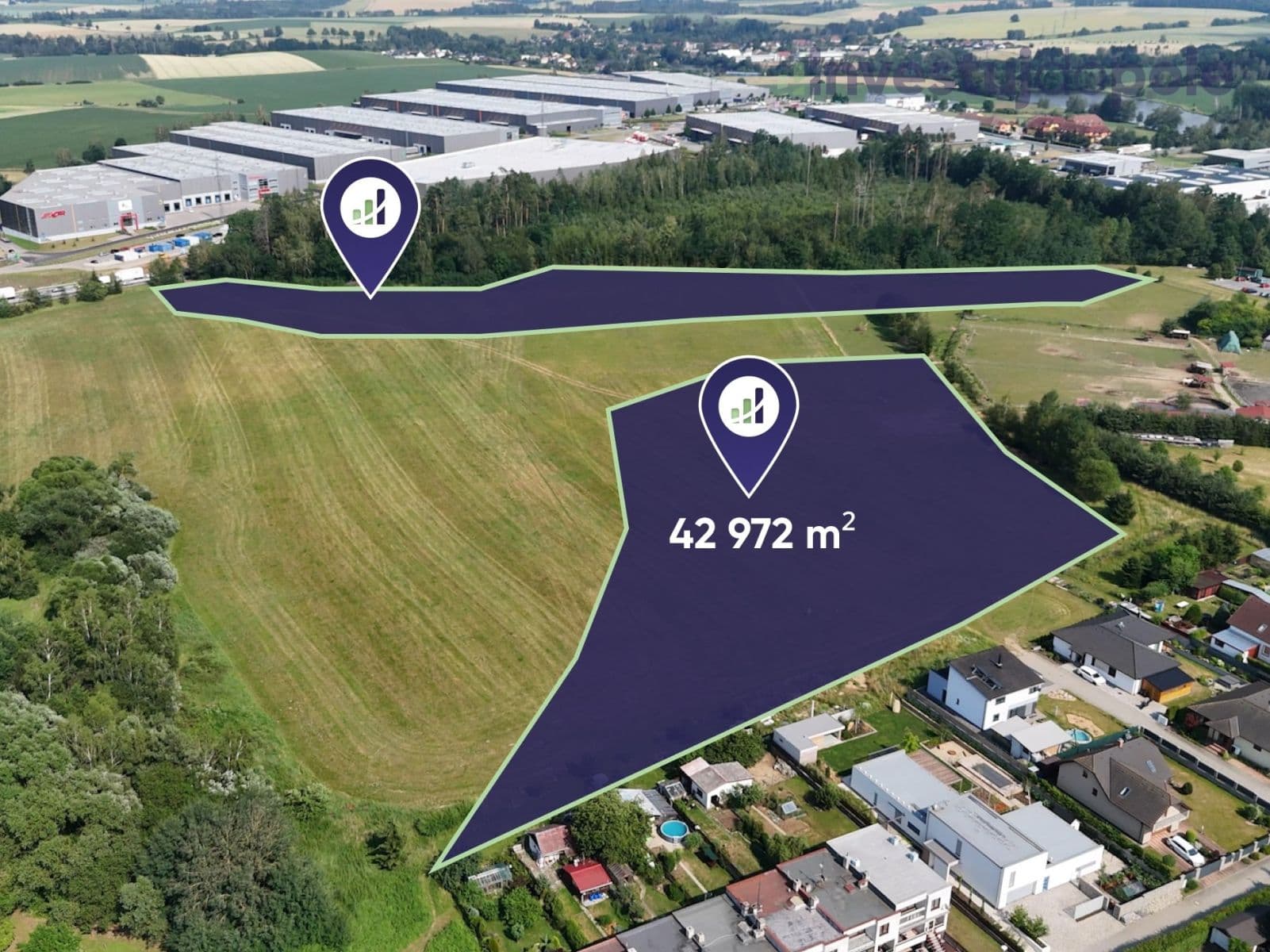 plot for sale, 42,972 m², Jihlava, Vysočina Region plot for sale, 42,972 m², Jihlava, Vysočina Region