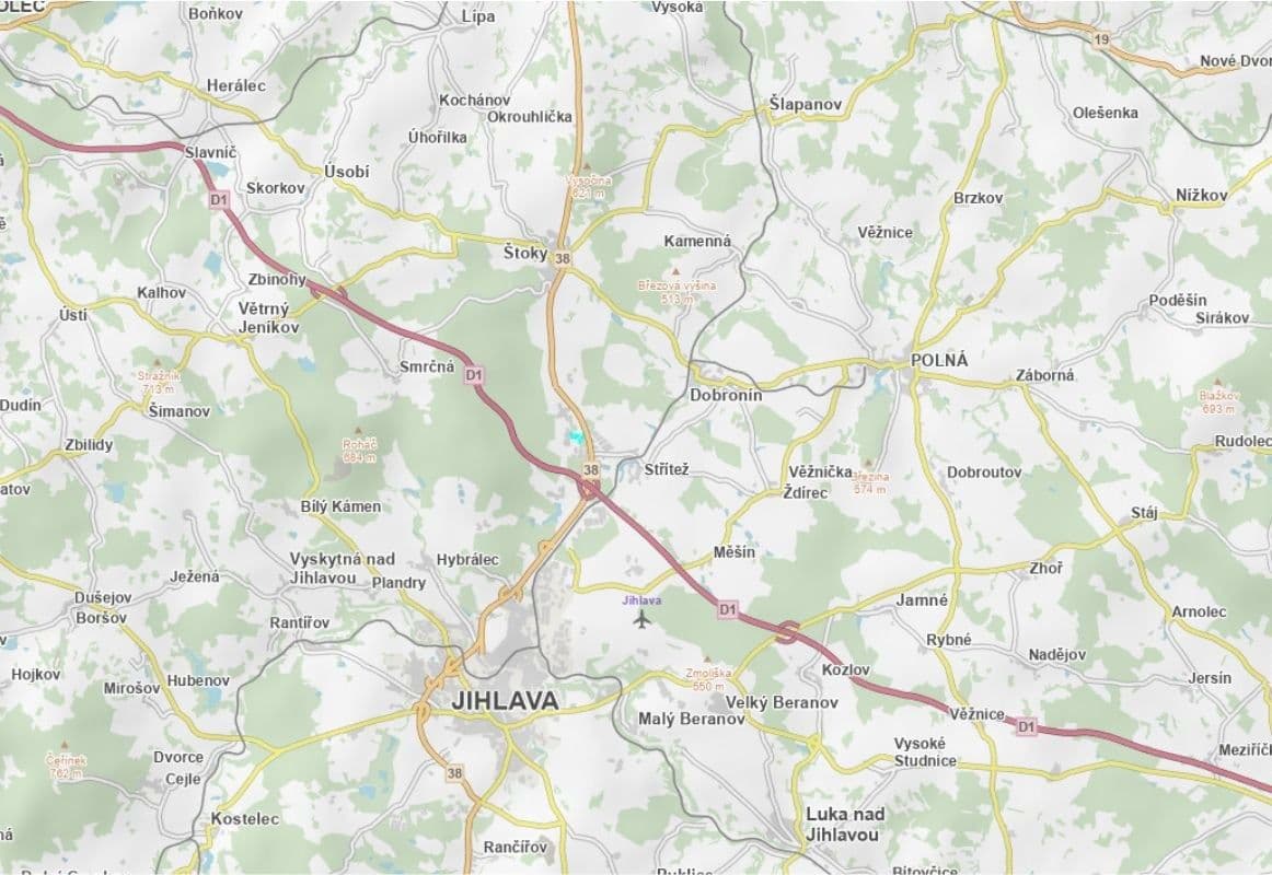 plot for sale, 42,972 m², Jihlava, Vysočina Region plot for sale, 42,972 m², Jihlava, Vysočina Region
