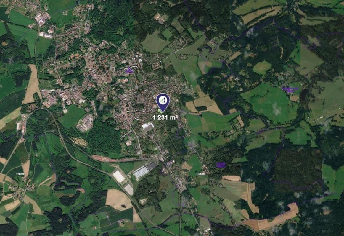 plot for sale, 1,231 m², Aš, Karlovarský Region plot for sale, 1,231 m², Aš, Karlovarský Region