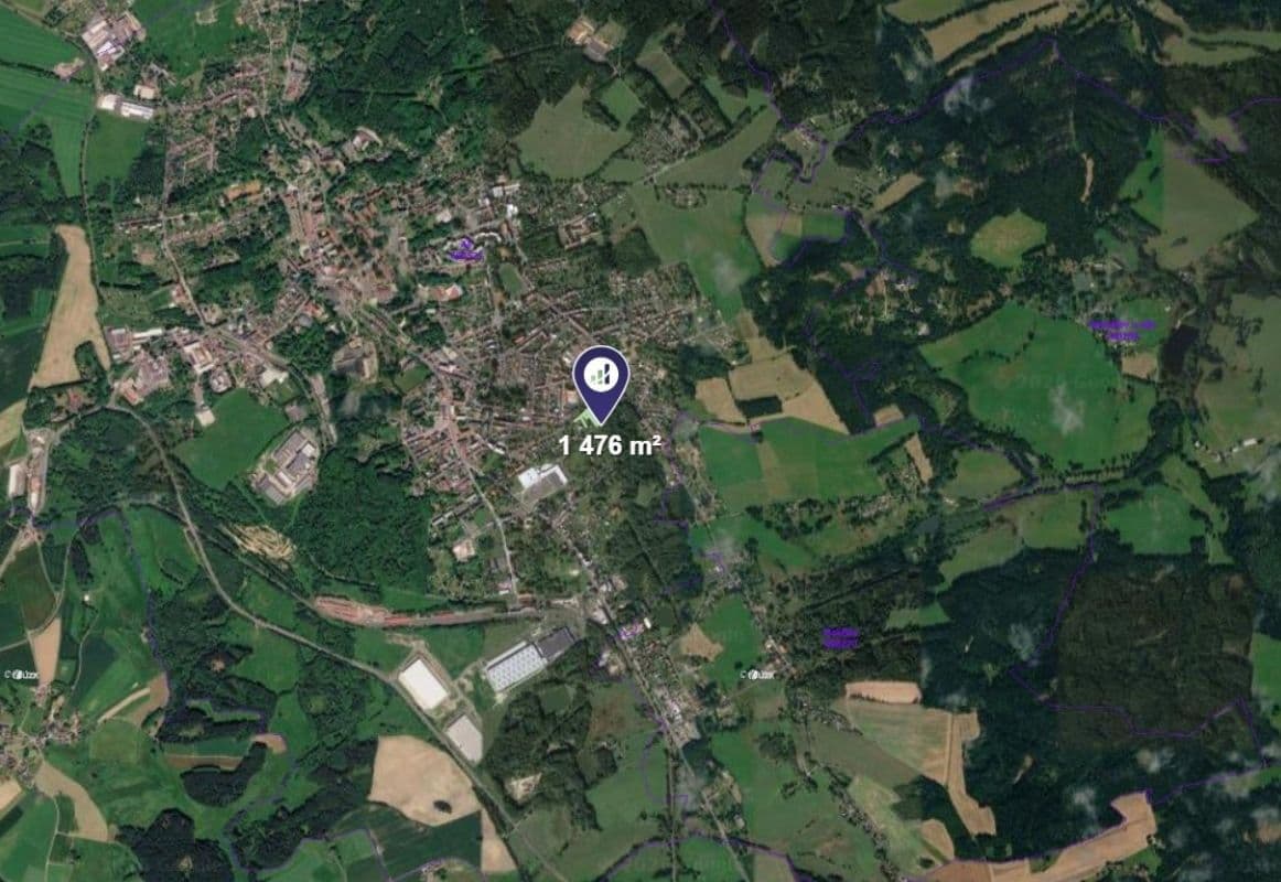 plot for sale, 1,280 m², Aš, Karlovarský Region plot for sale, 1,280 m², Aš, Karlovarský Region