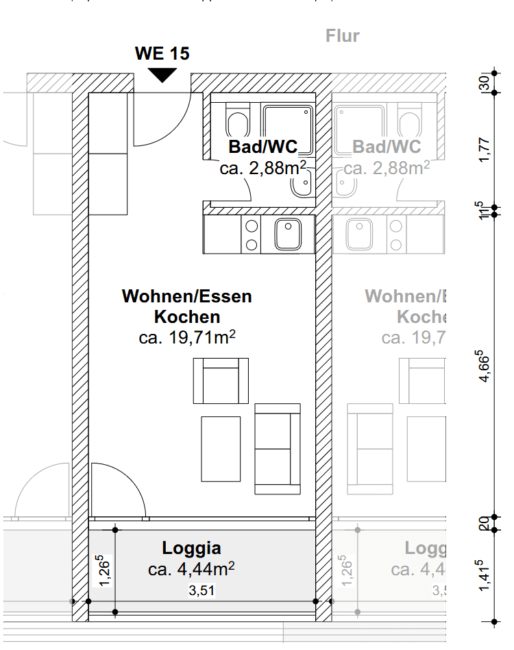 1 bedroom flat to rent, 25 m², Steinheimer Str. 219, Horn-Bad Meinberg, North Rhine-Westphalia 1 bedroom flat to rent, 25 m², Steinheimer Str. 219, Horn-Bad Meinberg, North Rhine-Westphalia