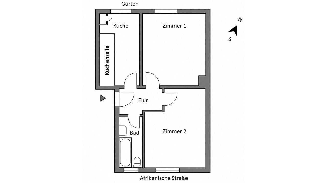 2 bedroom flat for sale, 50 m², Afrikanische Straße, Berlin, Berlin 2 bedroom flat for sale, 50 m², Afrikanische Straße, Berlin, Berlin