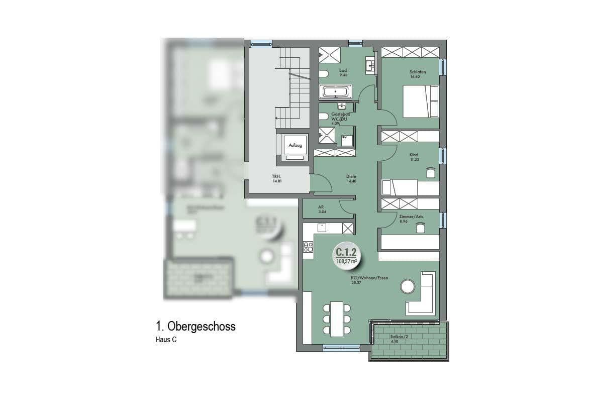 4 bedroom flat to rent, 109 m², Schmerlenstraße 5, Kolbermoor, Bavaria 4 bedroom flat to rent, 109 m², Schmerlenstraße 5, Kolbermoor, Bavaria