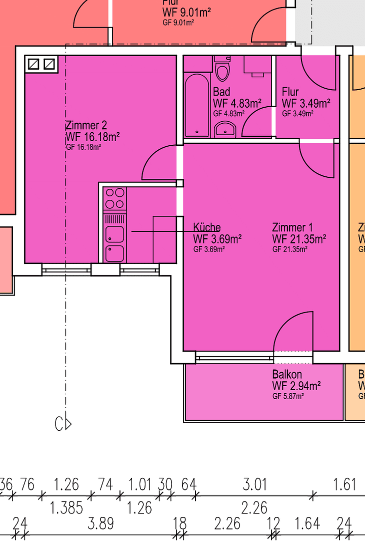 2 bedroom flat to rent, 52 m², Schwalbenweg 1, Bördeland, Saxony-Anhalt 2 bedroom flat to rent, 52 m², Schwalbenweg 1, Bördeland, Saxony-Anhalt