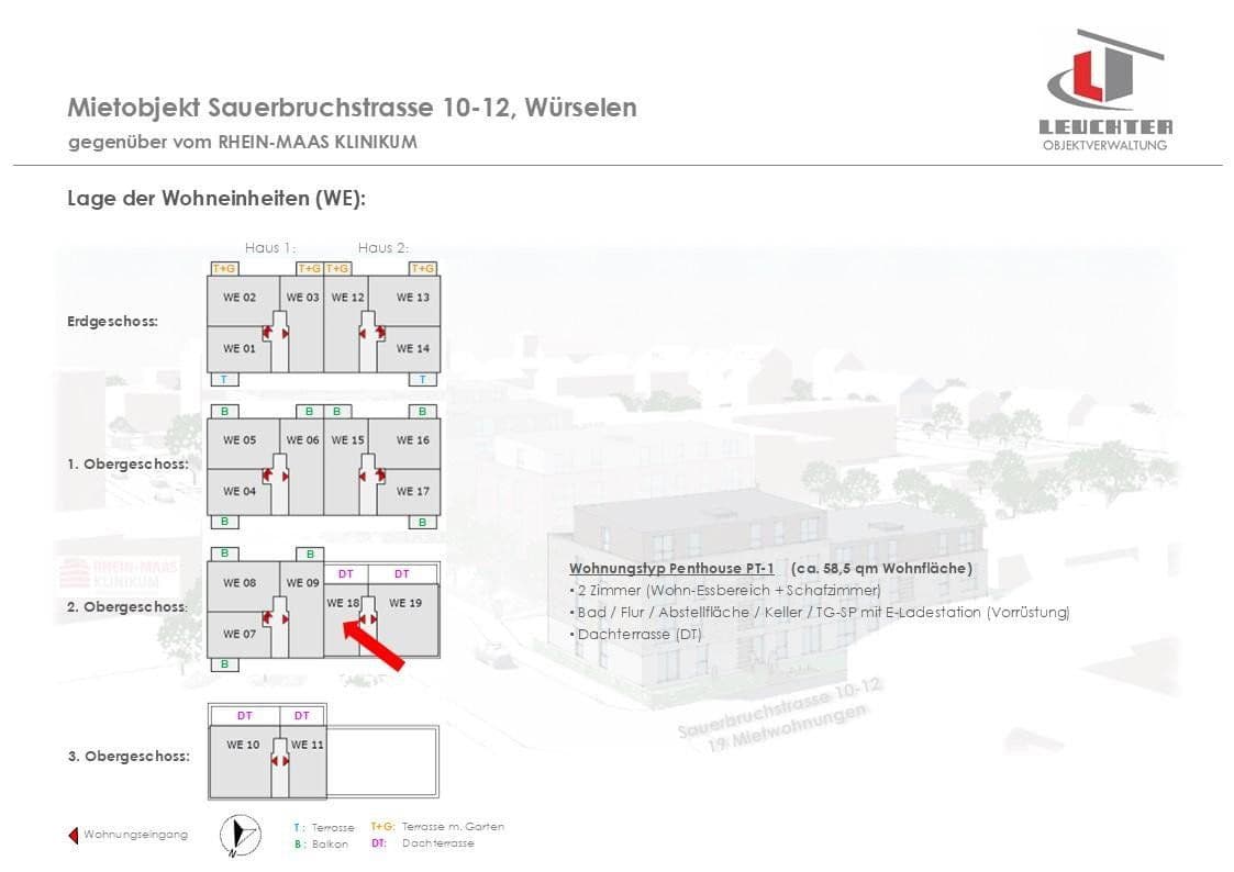 2 bedroom flat to rent, 59 m², Mauerfeldchen, Würselen, North Rhine-Westphalia 2 bedroom flat to rent, 59 m², Mauerfeldchen, Würselen, North Rhine-Westphalia