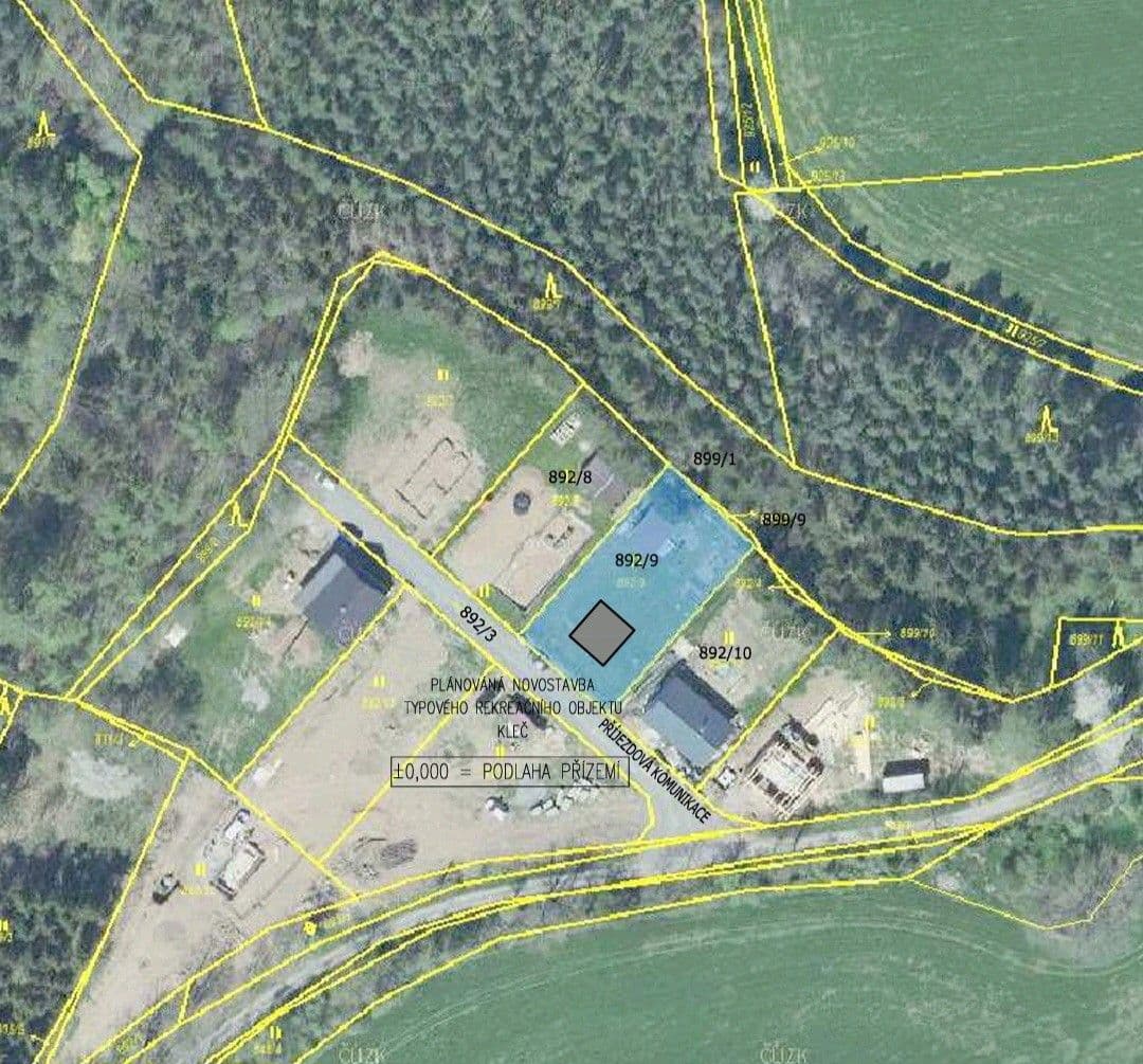 plot for sale, 768 m², Krásná Hora nad Vltavou, Středočeský Region plot for sale, 768 m², Krásná Hora nad Vltavou, Středočeský Region