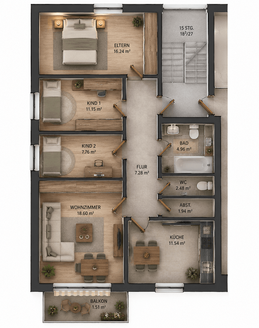4 bedroom flat for sale, 84 m², Herford, North Rhine-Westphalia 4 bedroom flat for sale, 84 m², Herford, North Rhine-Westphalia