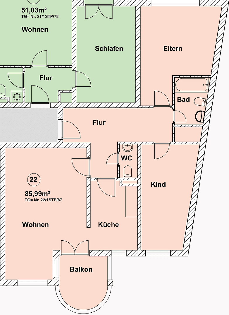 3 bedroom flat to rent, 90 m², Hallesche Allee 13, Karlsruhe, Baden-Württemberg 3 bedroom flat to rent, 90 m², Hallesche Allee 13, Karlsruhe, Baden-Württemberg