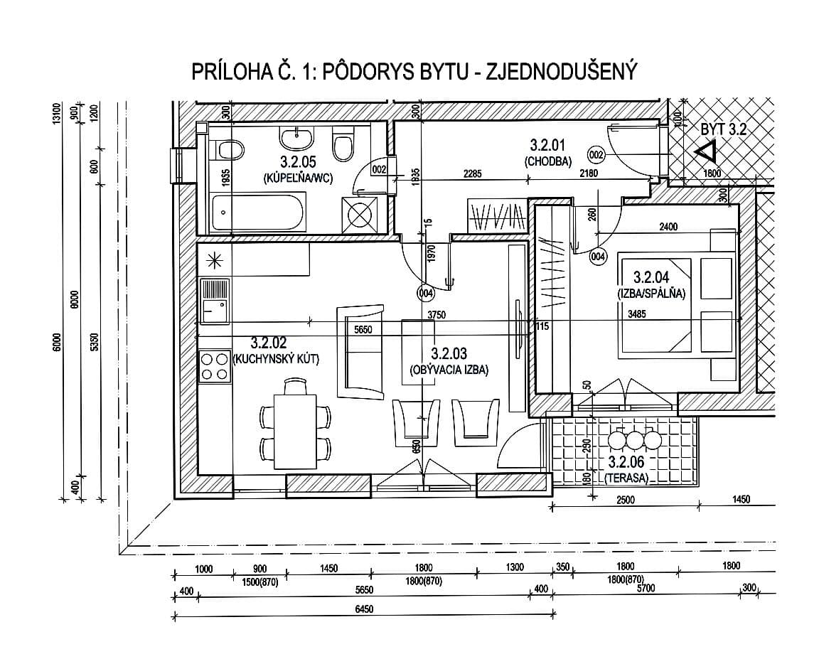 2 bedroom flat for sale, 50 m², Kyselica, Trnavský Region 2 bedroom flat for sale, 50 m², Kyselica, Trnavský Region