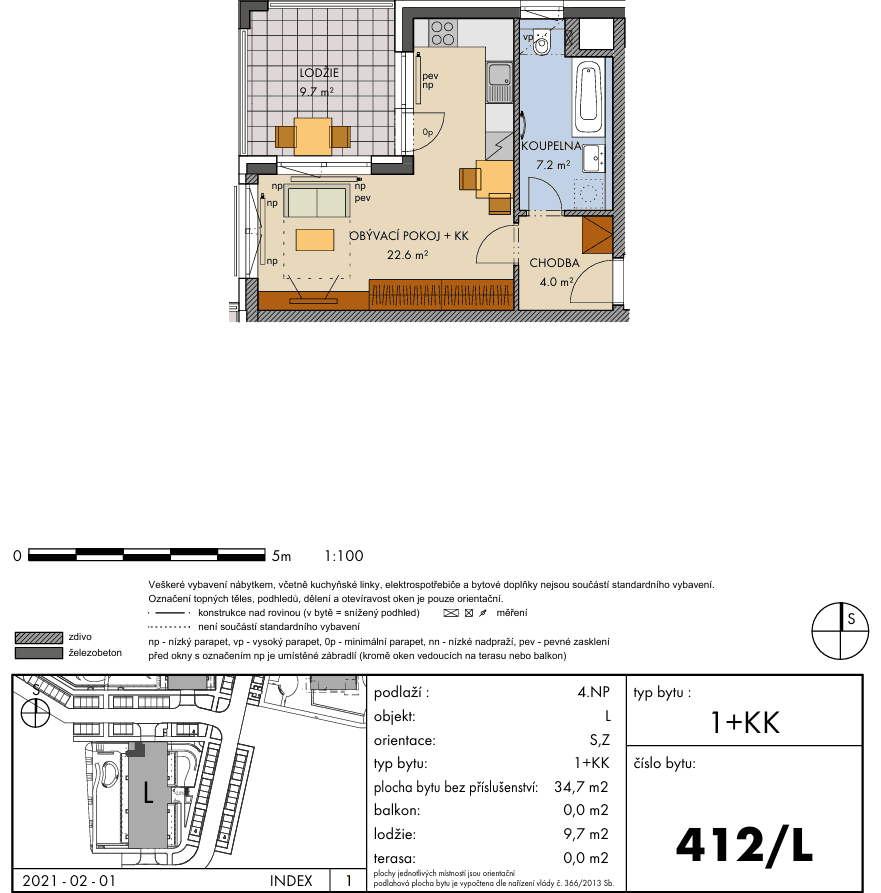Studio flat to rent, 45 m², Ondrákové, Prague, Prague Studio flat to rent, 45 m², Ondrákové, Prague, Prague