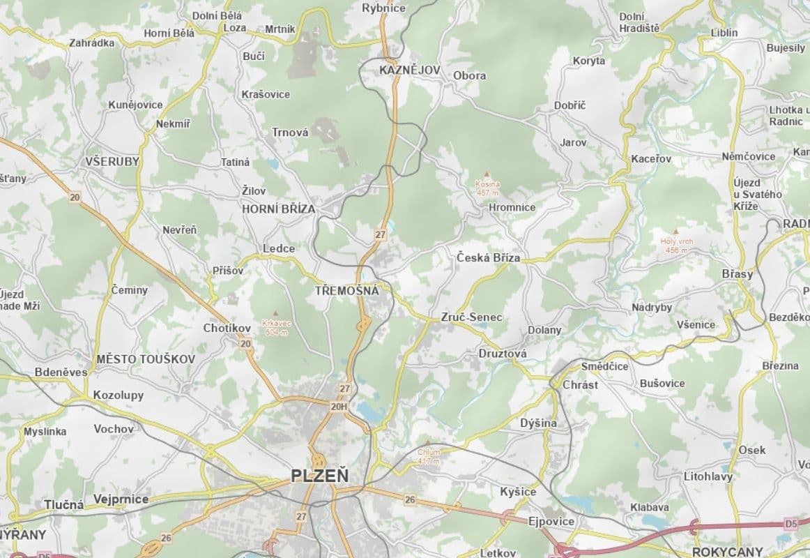 plot for sale, 1,861 m², Třemošná, Plzeňský Region plot for sale, 1,861 m², Třemošná, Plzeňský Region