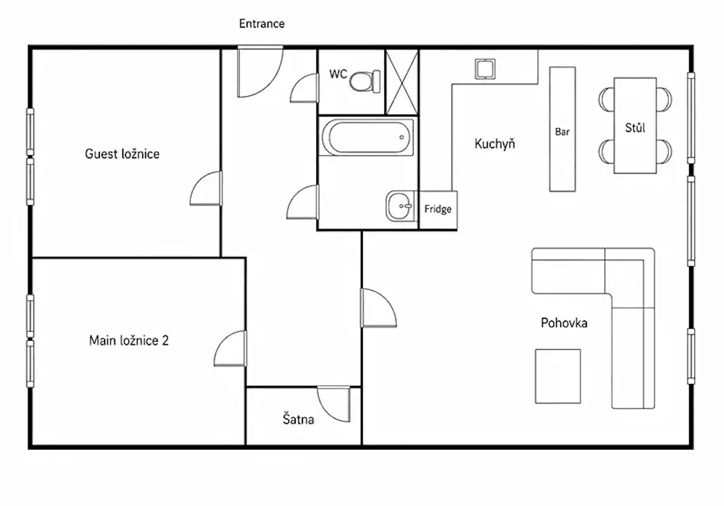 2 bedroom with open-plan kitchen flat to rent, 69 m², Nad Stadionem, Králův Dvůr, Středočeský Region 2 bedroom with open-plan kitchen flat to rent, 69 m², Nad Stadionem, Králův Dvůr, Středočeský Region