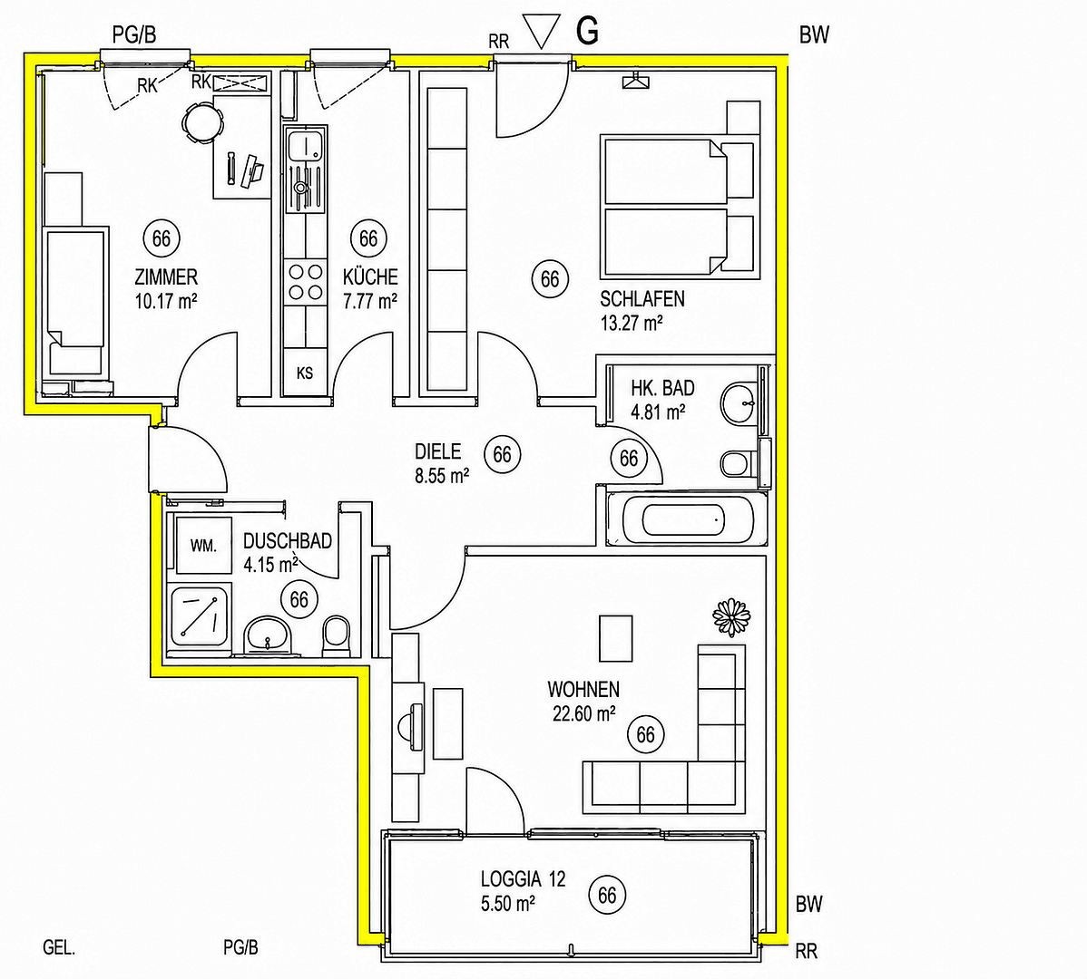 3 bedroom flat for sale, 76 m², München, Bavaria 3 bedroom flat for sale, 76 m², München, Bavaria