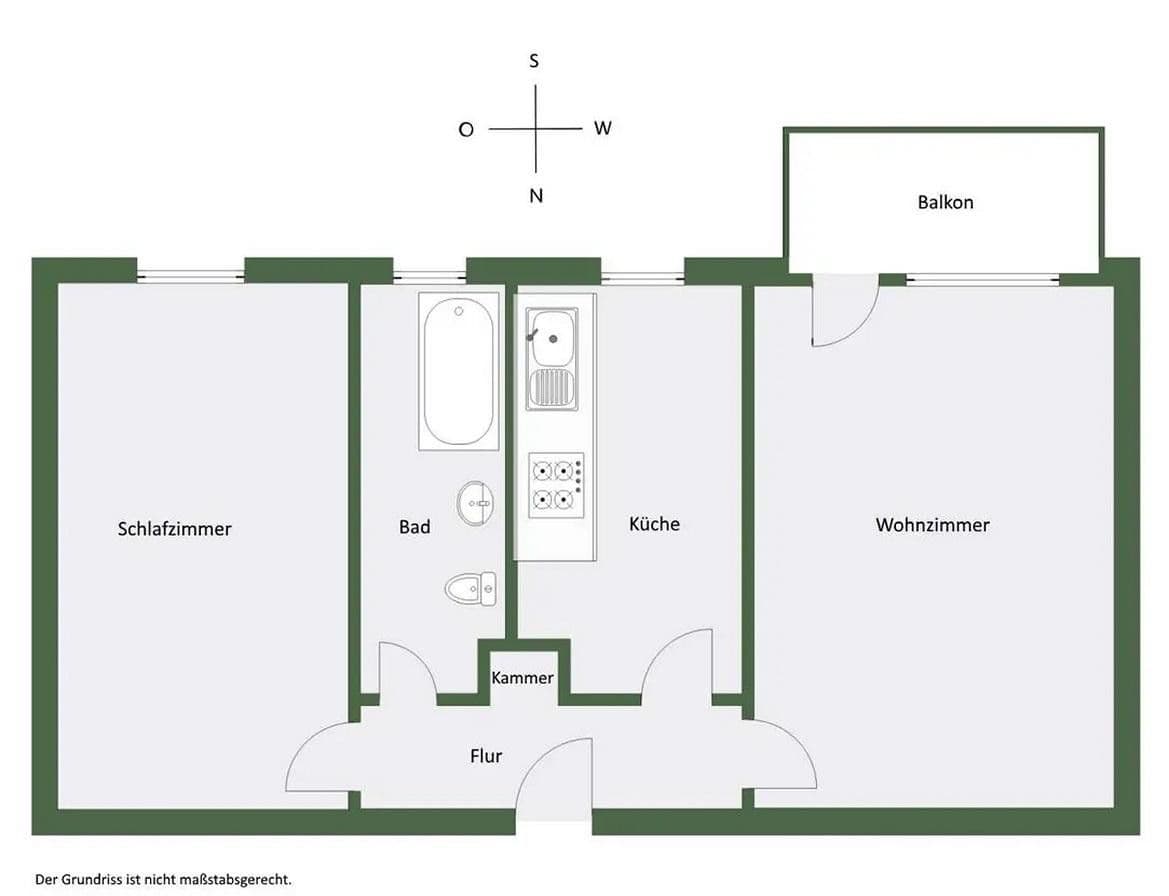 2 bedroom flat to rent, 52 m², Berlin, Berlin 2 bedroom flat to rent, 52 m², Berlin, Berlin
