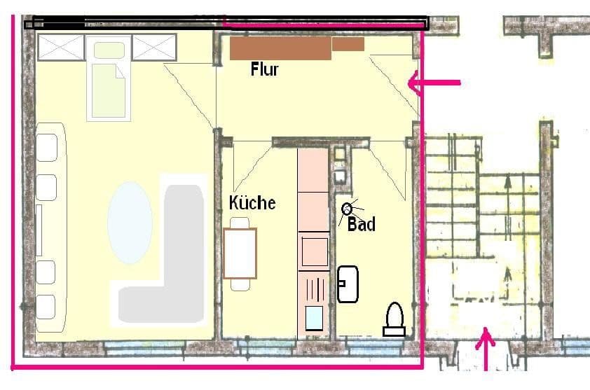 1 bedroom flat to rent, 36 m², Bottrop, North Rhine-Westphalia 1 bedroom flat to rent, 36 m², Bottrop, North Rhine-Westphalia