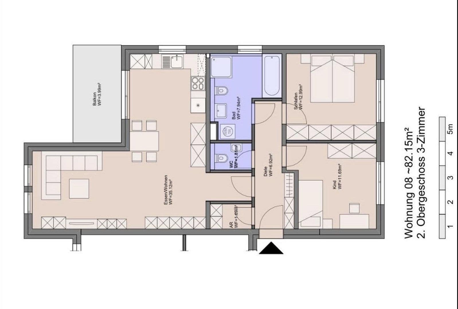 3 bedroom flat for sale, 82 m², Stein, Bavaria 3 bedroom flat for sale, 82 m², Stein, Bavaria