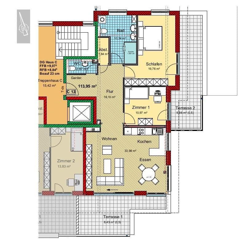 2 bedroom with open-plan kitchen flat for sale, 114 m², Geisingen, Baden-Württemberg 2 bedroom with open-plan kitchen flat for sale, 114 m², Geisingen, Baden-Württemberg