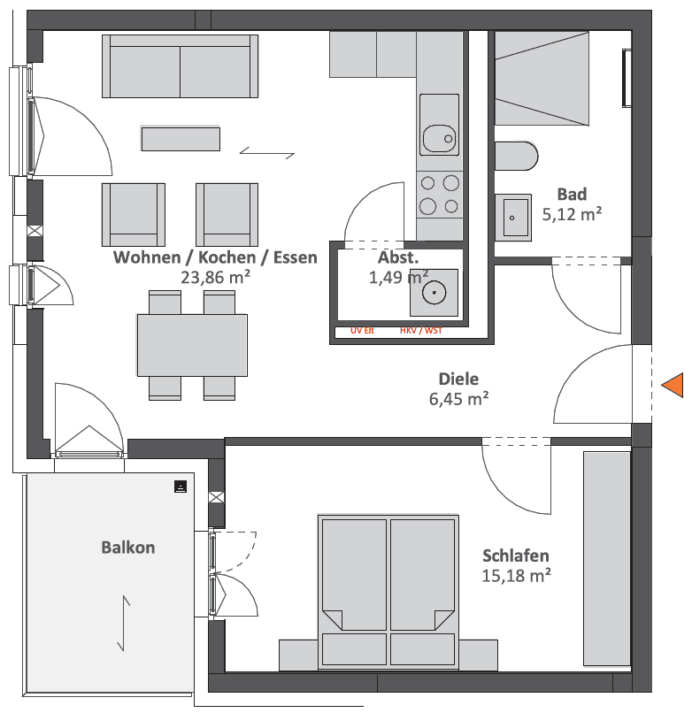 2 bedroom flat to rent, 56 m², Berlin, Berlin 2 bedroom flat to rent, 56 m², Berlin, Berlin