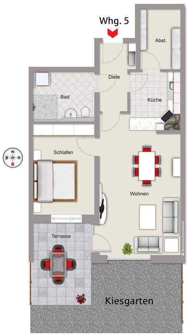 1 bedroom with open-plan kitchen flat to rent, 71 m², Donaupark 20, Kelheim, Bavaria 1 bedroom with open-plan kitchen flat to rent, 71 m², Donaupark 20, Kelheim, Bavaria