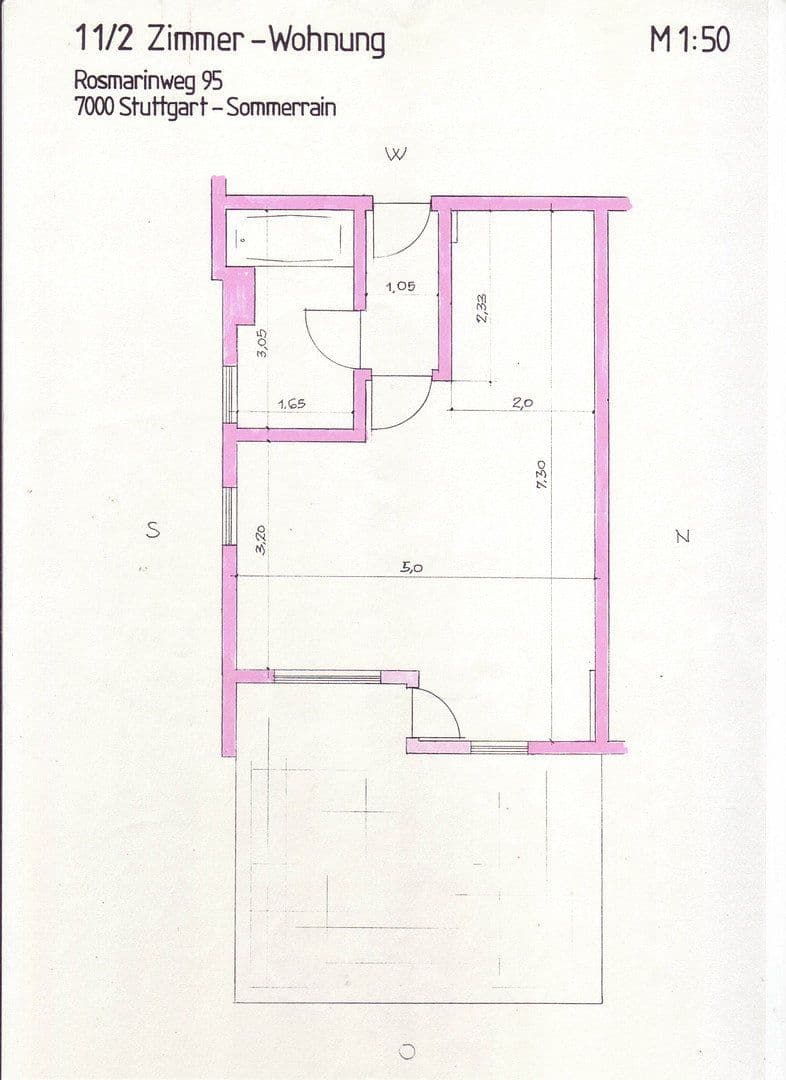1 bedroom flat to rent, 35 m², Rosmarinweg 95, Stuttgart-Sommerrain, Baden-Württemberg 1 bedroom flat to rent, 35 m², Rosmarinweg 95, Stuttgart-Sommerrain, Baden-Württemberg