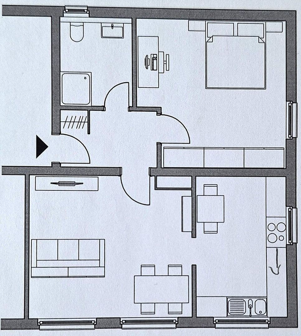 2 bedroom flat to rent, 61 m², Mannheim, Baden-Württemberg 2 bedroom flat to rent, 61 m², Mannheim, Baden-Württemberg
