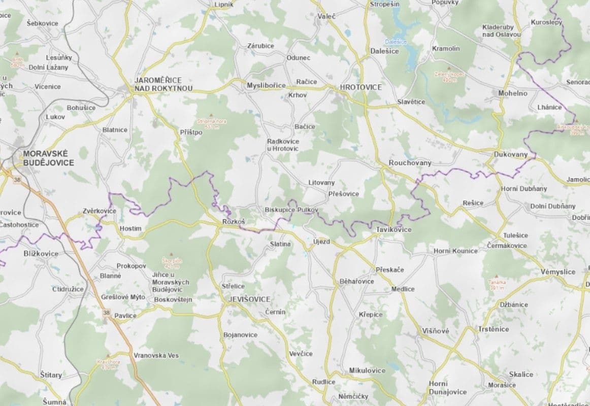 plot for sale, 23,074 m², Újezd, Jihomoravský Region plot for sale, 23,074 m², Újezd, Jihomoravský Region