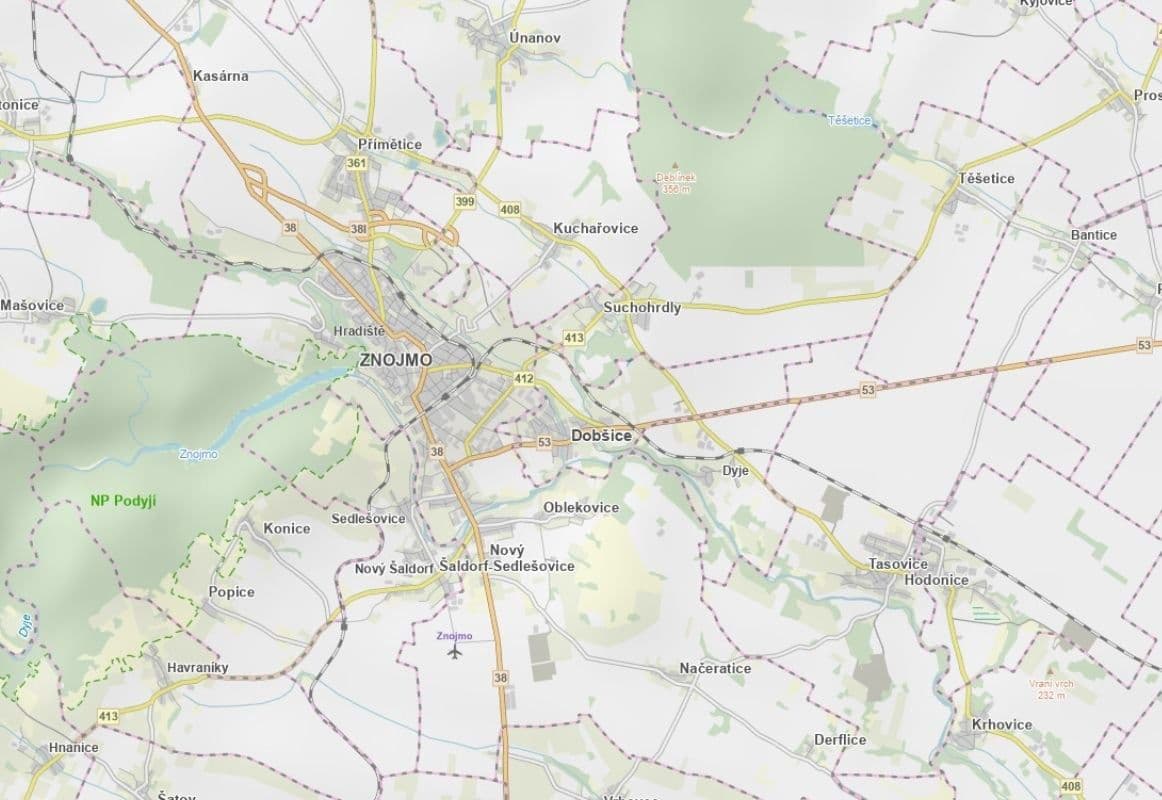 plot for sale, 1,200 m², Dobšice, Jihomoravský Region plot for sale, 1,200 m², Dobšice, Jihomoravský Region