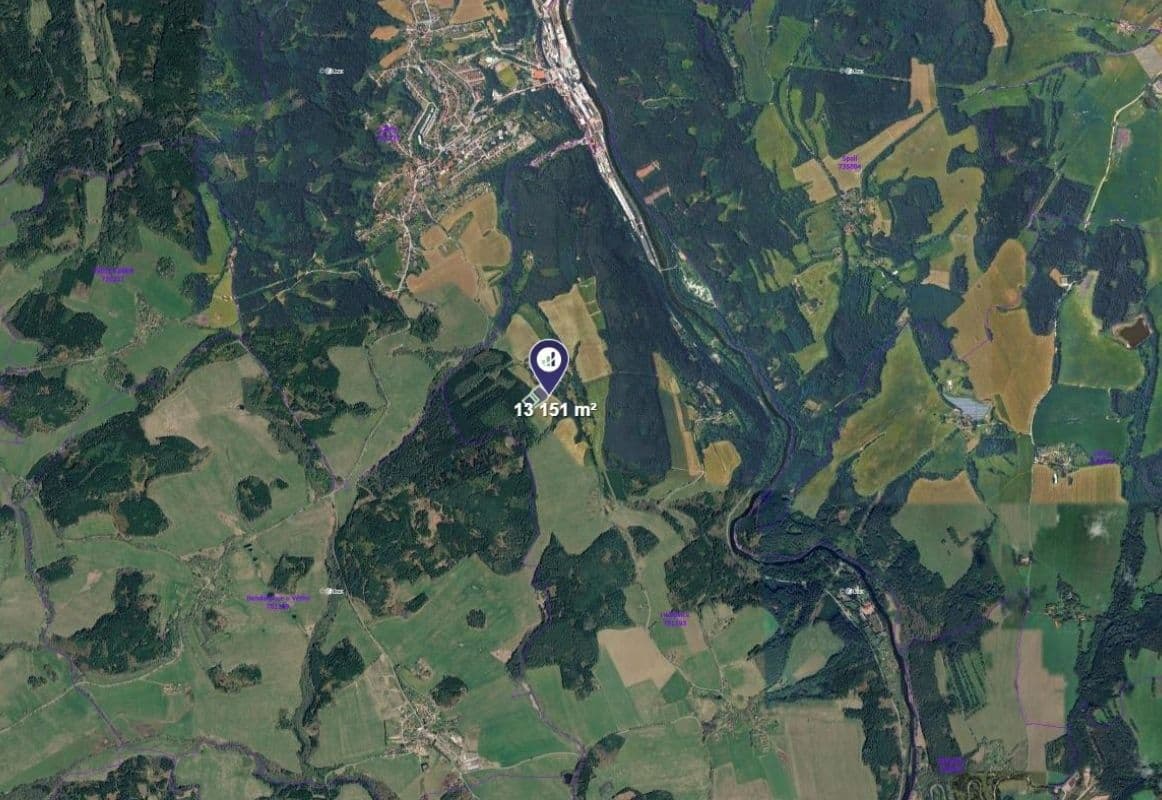 plot for sale, 4,384 m², Větřní, Jihočeský Region plot for sale, 4,384 m², Větřní, Jihočeský Region