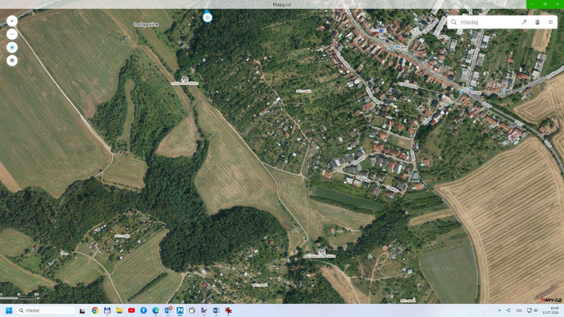plot for sale, 2,409 m², Ostopovice, Jihomoravský Region plot for sale, 2,409 m², Ostopovice, Jihomoravský Region