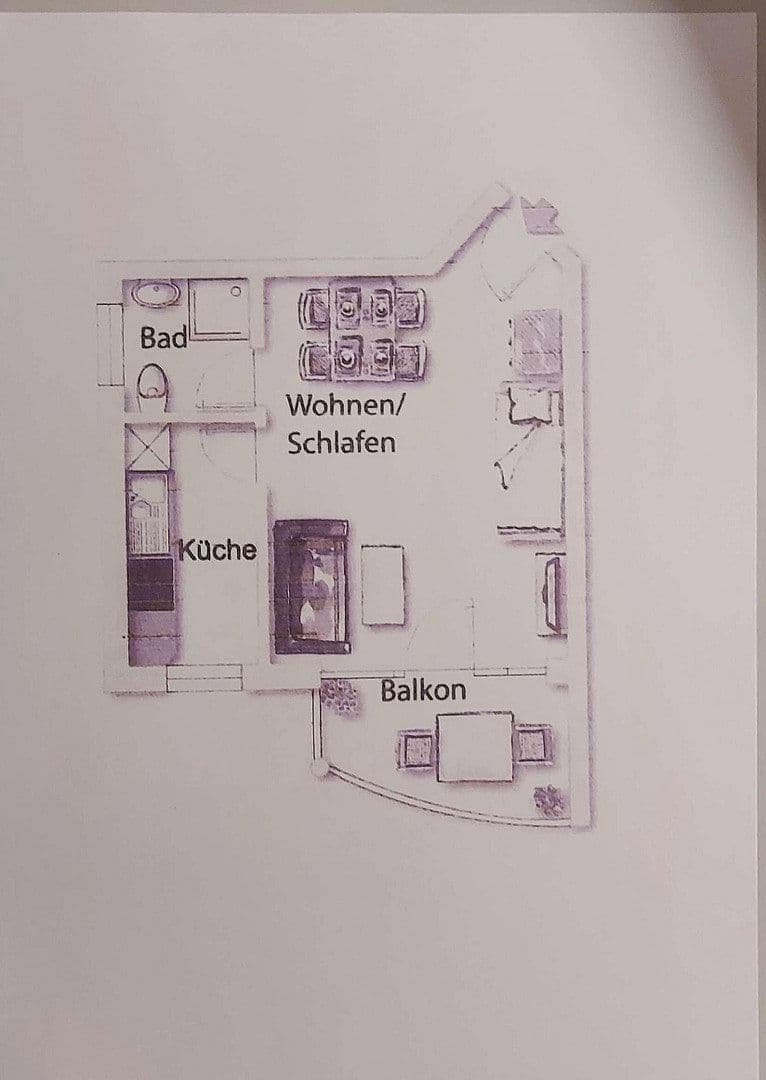 1 bedroom flat to rent, 33 m², Dresden, Saxony 1 bedroom flat to rent, 33 m², Dresden, Saxony