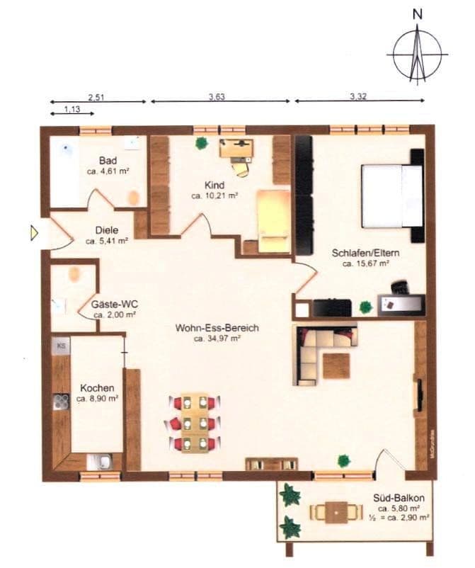 3 bedroom flat to rent, 82 m², Alte Weberei 14, Kaufbeuren, Bavaria 3 bedroom flat to rent, 82 m², Alte Weberei 14, Kaufbeuren, Bavaria