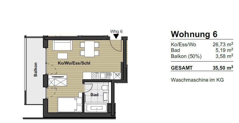 1 bedroom flat to rent, 36 m², Dorfen, Bavaria 1 bedroom flat to rent, 36 m², Dorfen, Bavaria