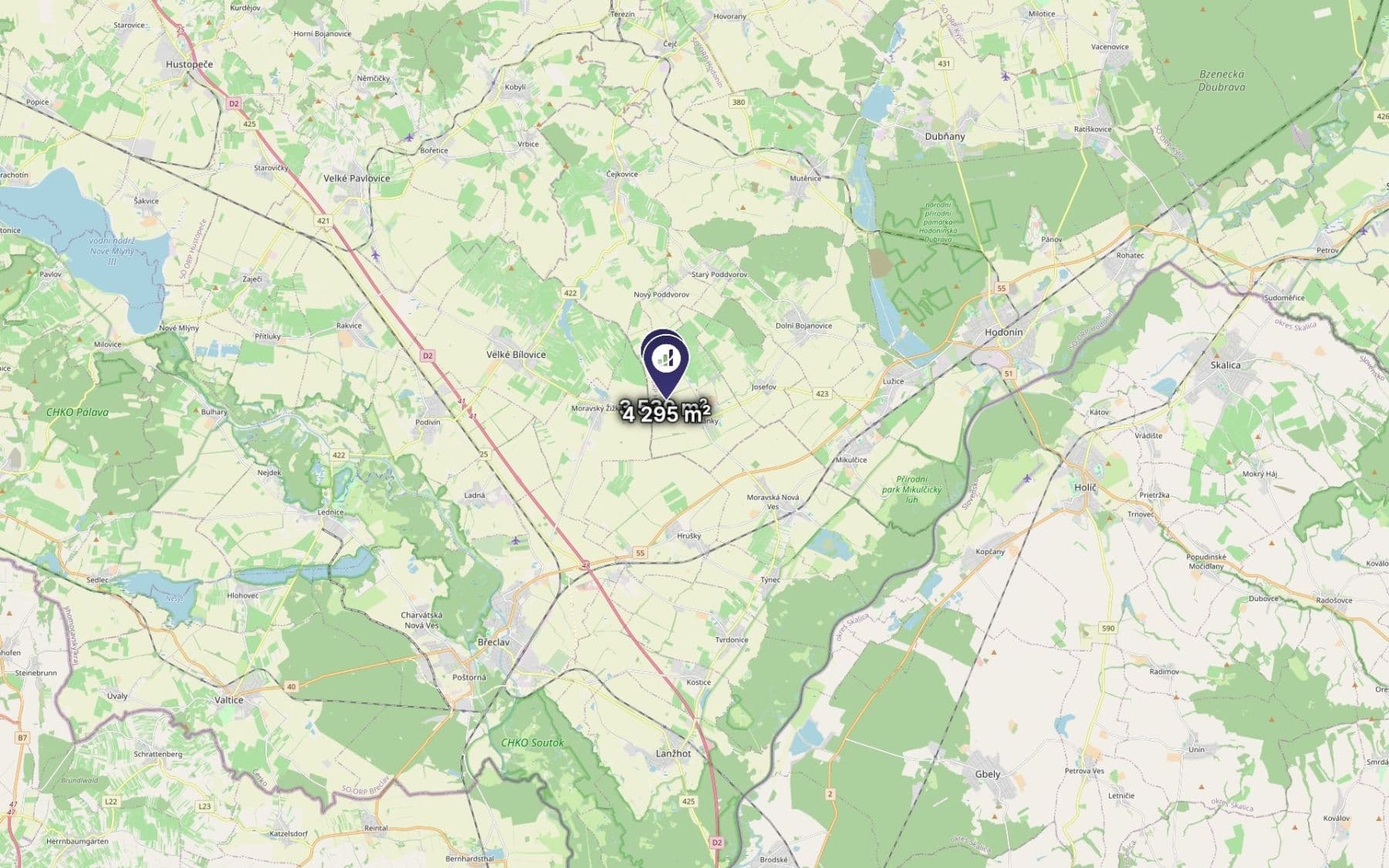 plot for sale, 979 m², Prušánky, Jihomoravský Region plot for sale, 979 m², Prušánky, Jihomoravský Region