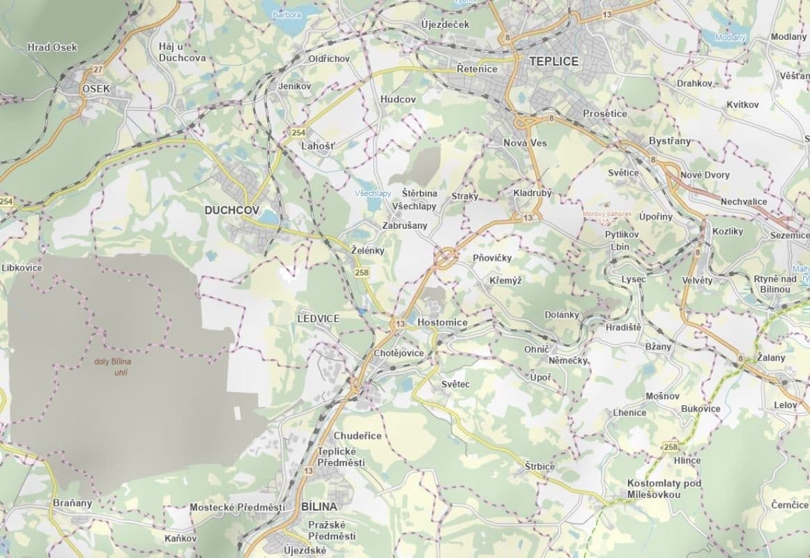 plot for sale, 13,499 m², Hostomice, Ústecký Region plot for sale, 13,499 m², Hostomice, Ústecký Region